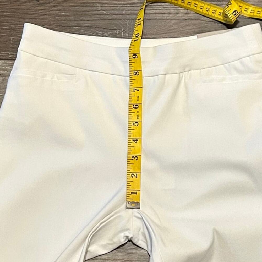 Chico’s NWT So Slimming Brigitte Slim Leg Pants White Women’s Size 0R/2 Regular - Picture 9 of 11